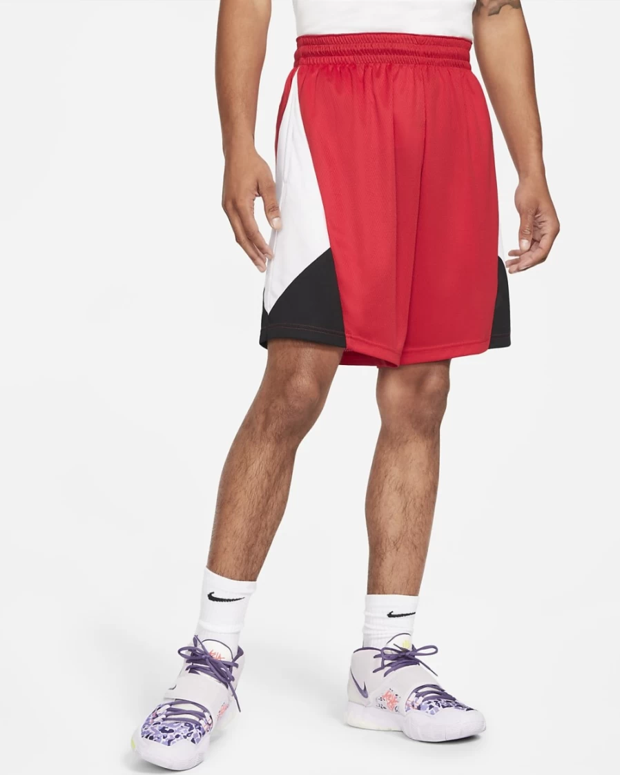 Nike Dri-FIT Rival Men's Basketball Shorts - University Red/White/Black High-Performance Athletic Shorts for Men