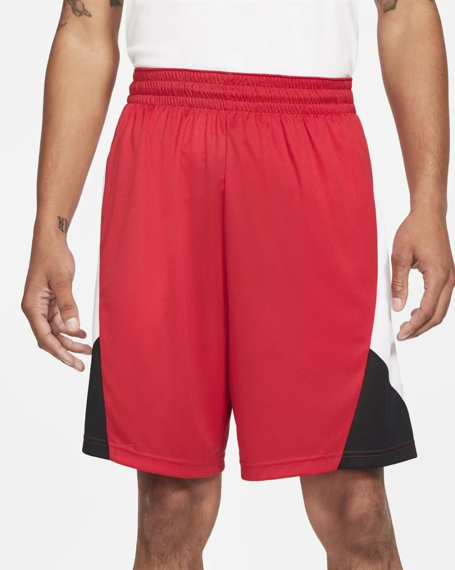 Nike Dri-FIT Rival Men's Basketball Shorts - University Red/White/Black High-Performance Athletic Shorts for Men