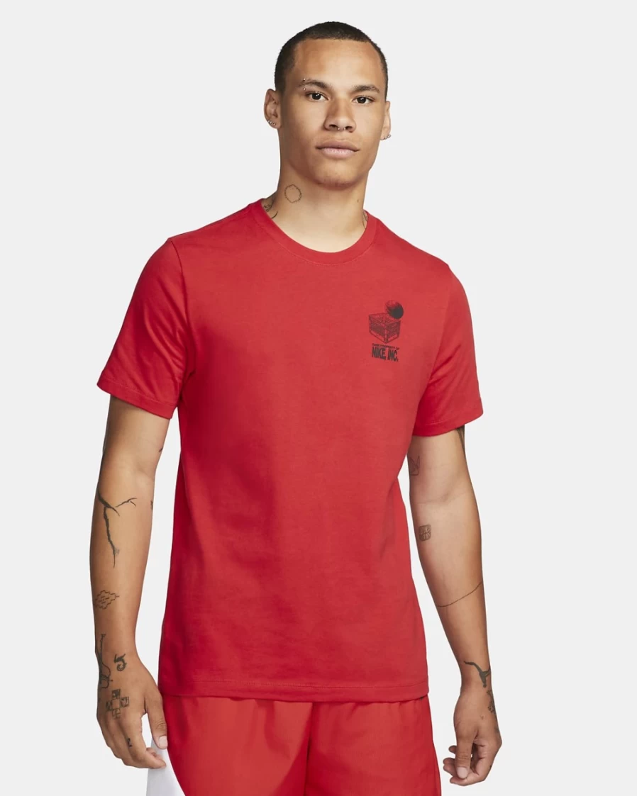 Nike Men's University Red Basketball T-Shirt – Dri-FIT Performance Top