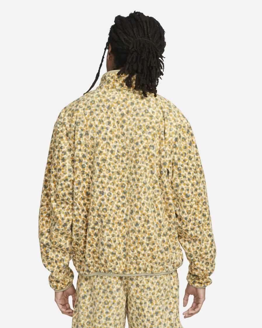 Nike Club Fleece+ Men's Jacket - Team Gold/Neutral Olive/Black - Lightweight Hooded Fleece Jacket for Men