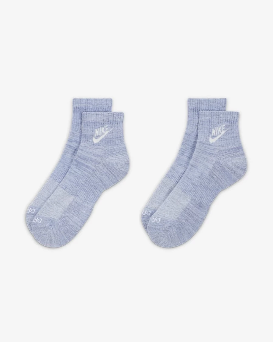 Nike Men's Everyday Plus Cushioned Ankle Socks in Cobalt Bliss/Black for All-Day Comfort