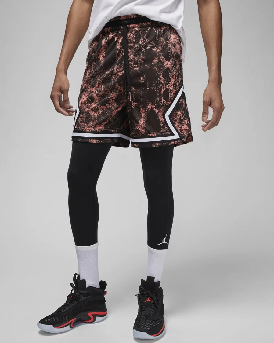 Nike Jordan Dri-FIT Sport Men's Shorts - Crimson Bliss/Black, Basketball Training & Gym Apparel