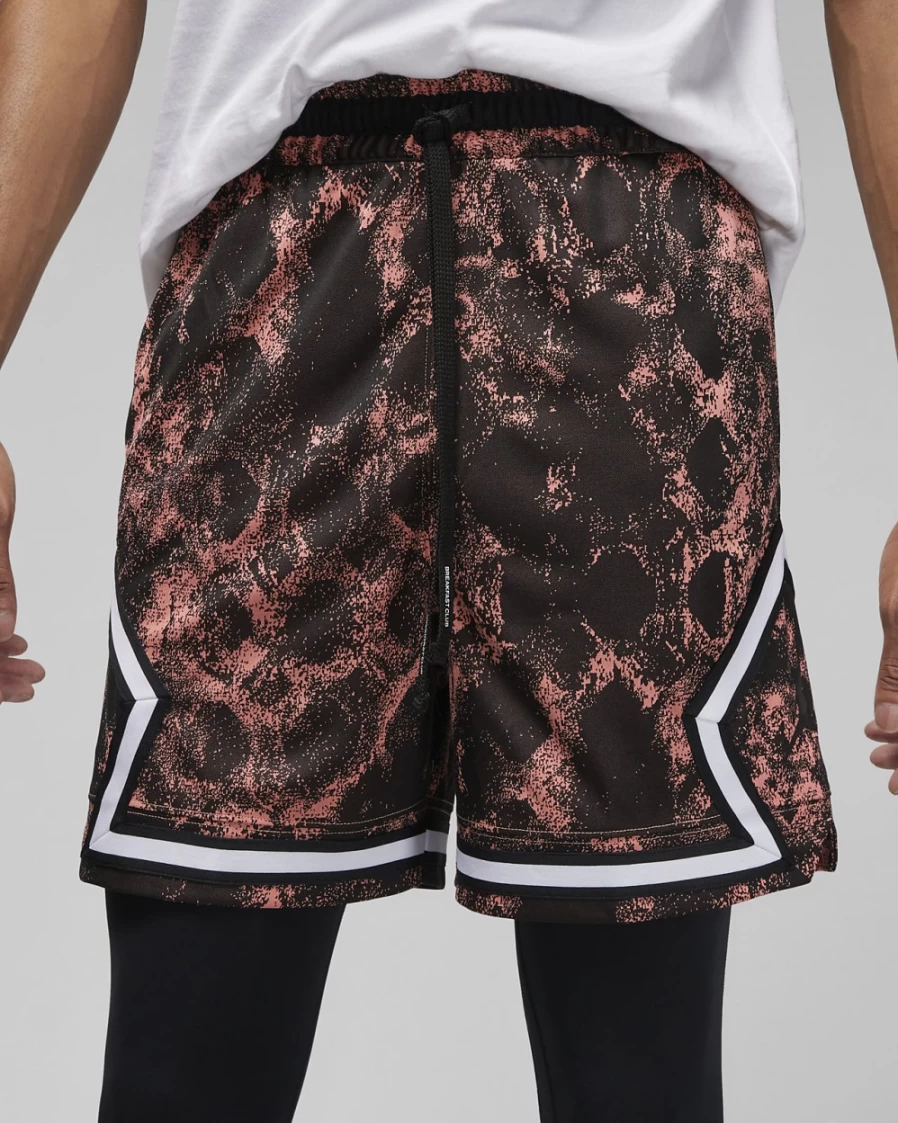 Nike Jordan Dri-FIT Sport Men's Shorts - Crimson Bliss/Black, Basketball Training & Gym Apparel