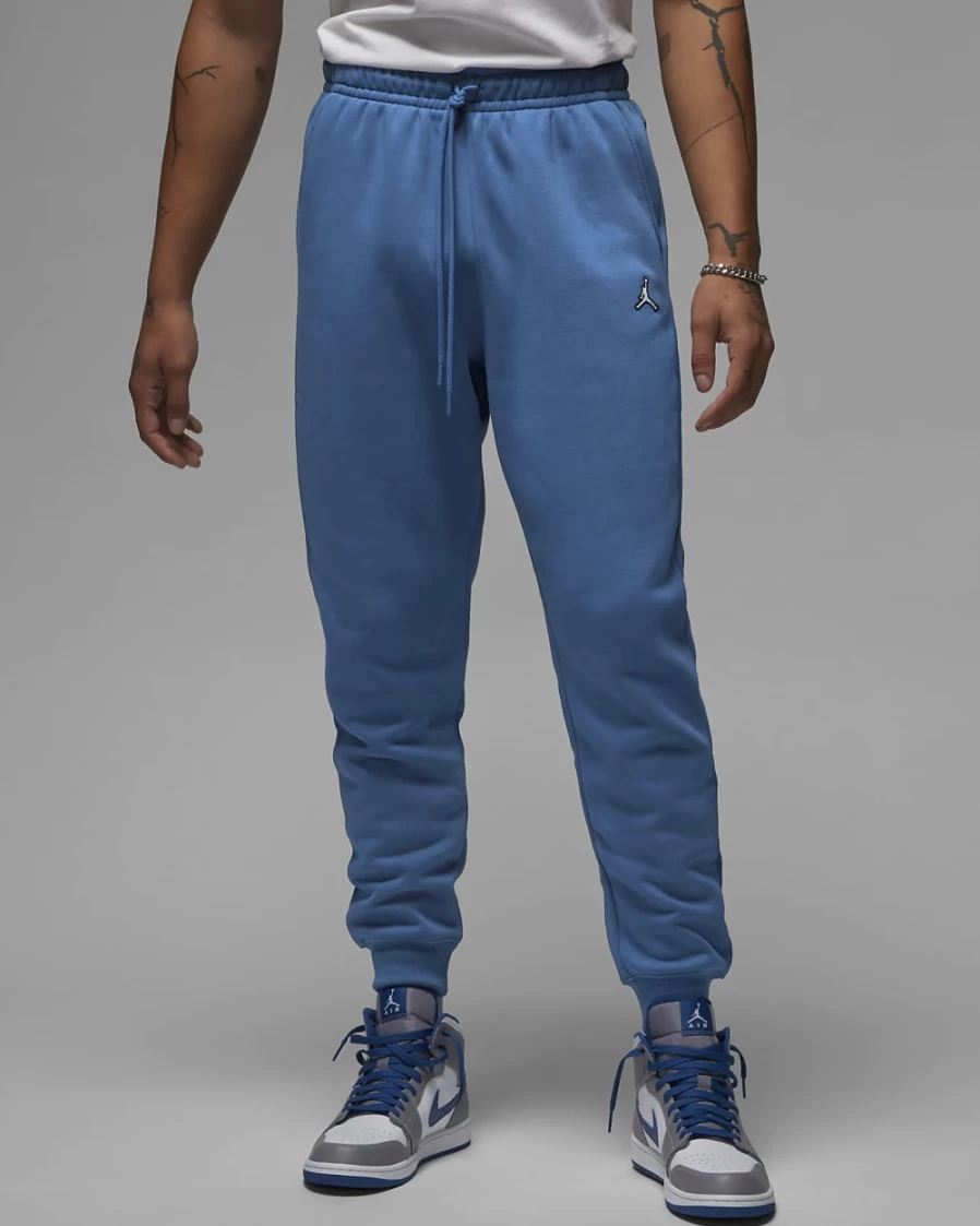 Nike Jordan Brooklyn Fleece Men's Pants - True Blue/White, Comfortable Athletic Joggers for Men