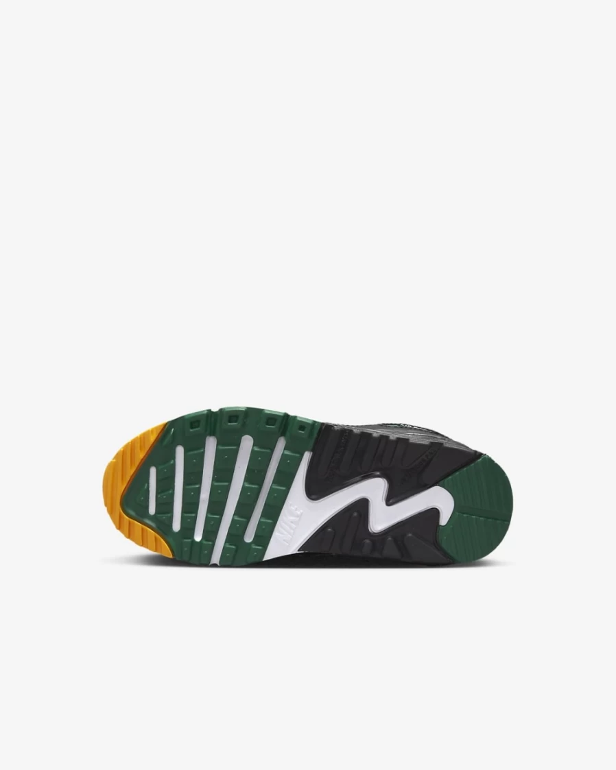Nike Air Max 90 LTR Little Kids' Shoes for Boys & Girls - Pure Platinum/Gorge Green/University Gold/Black