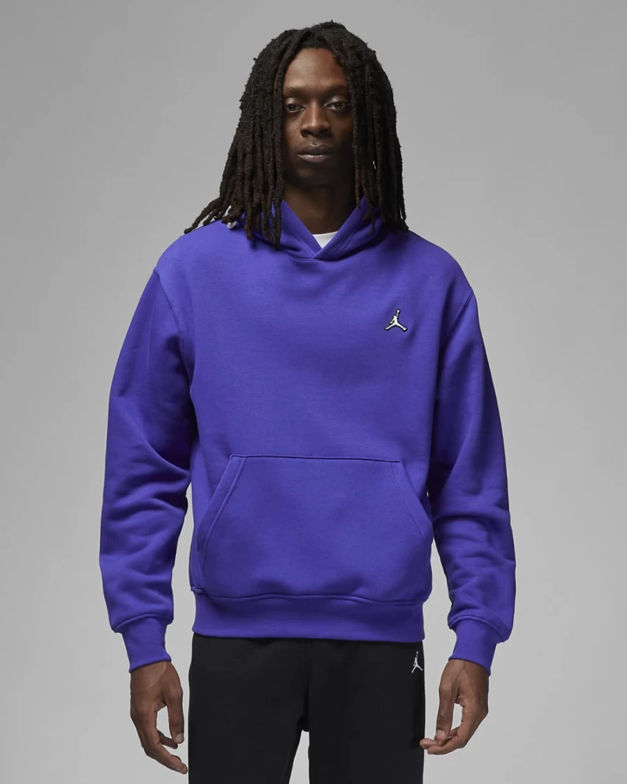Nike Jordan Brooklyn Fleece Men's Light Concord/White Pullover Hoodie