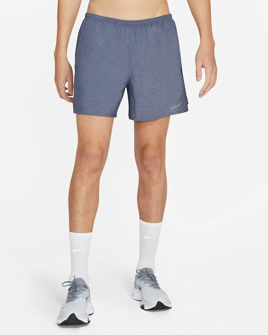 Nike Challenger Men's 5" Running Shorts with Liner - Obsidian/Heather Color