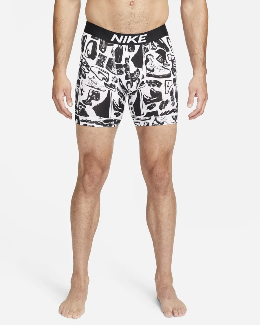 Nike Dri-FIT Essential Micro Men's Boxer Briefs - Black/White - Moisture-Wicking Comfort Underwear for Active Men