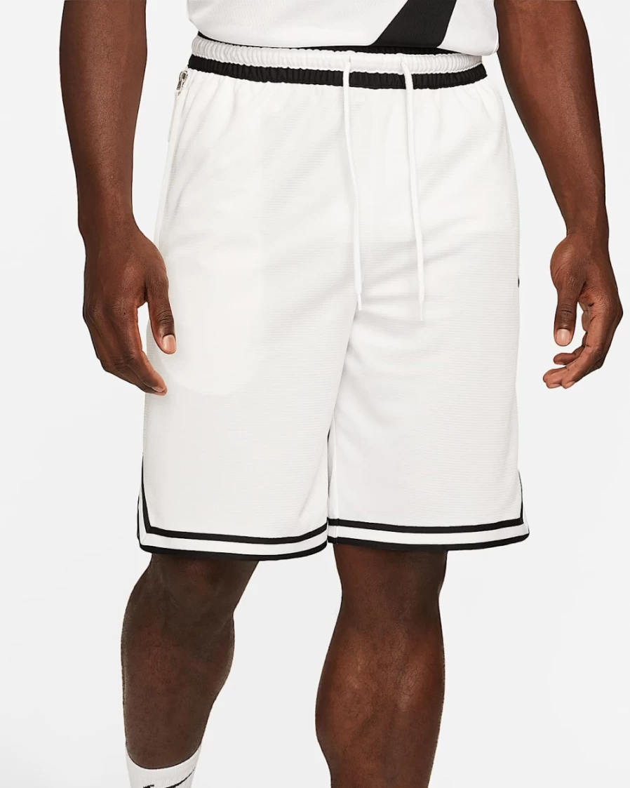 Nike Dri-FIT DNA Men's Basketball Shorts - White/Black - Breathable & Lightweight Performance Shorts for Men