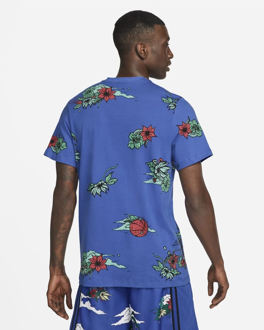 Nike Men's Game Royal Allover Print Basketball T-Shirt - Dri-FIT Performance Tee