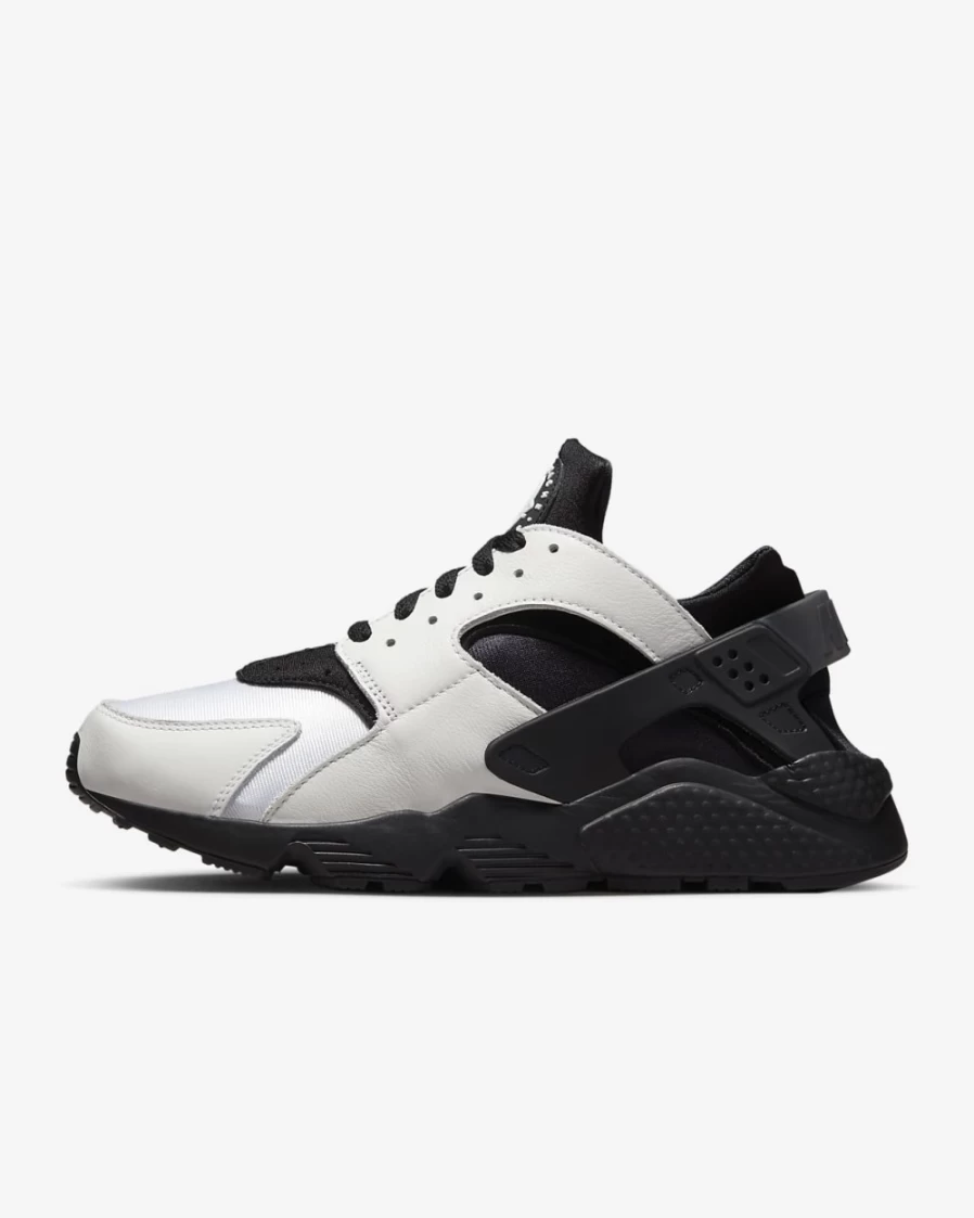 Nike Air Huarache Men's Sneakers in White/Black - Lightweight Running Shoes for Men