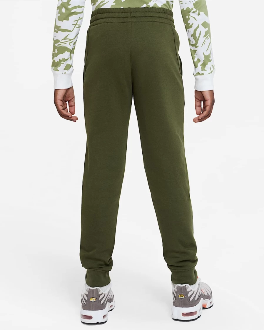 Nike Sportswear Club Fleece Big Kids' Pants for Boys & Girls - Rough Green/White Cozy Sweatpants