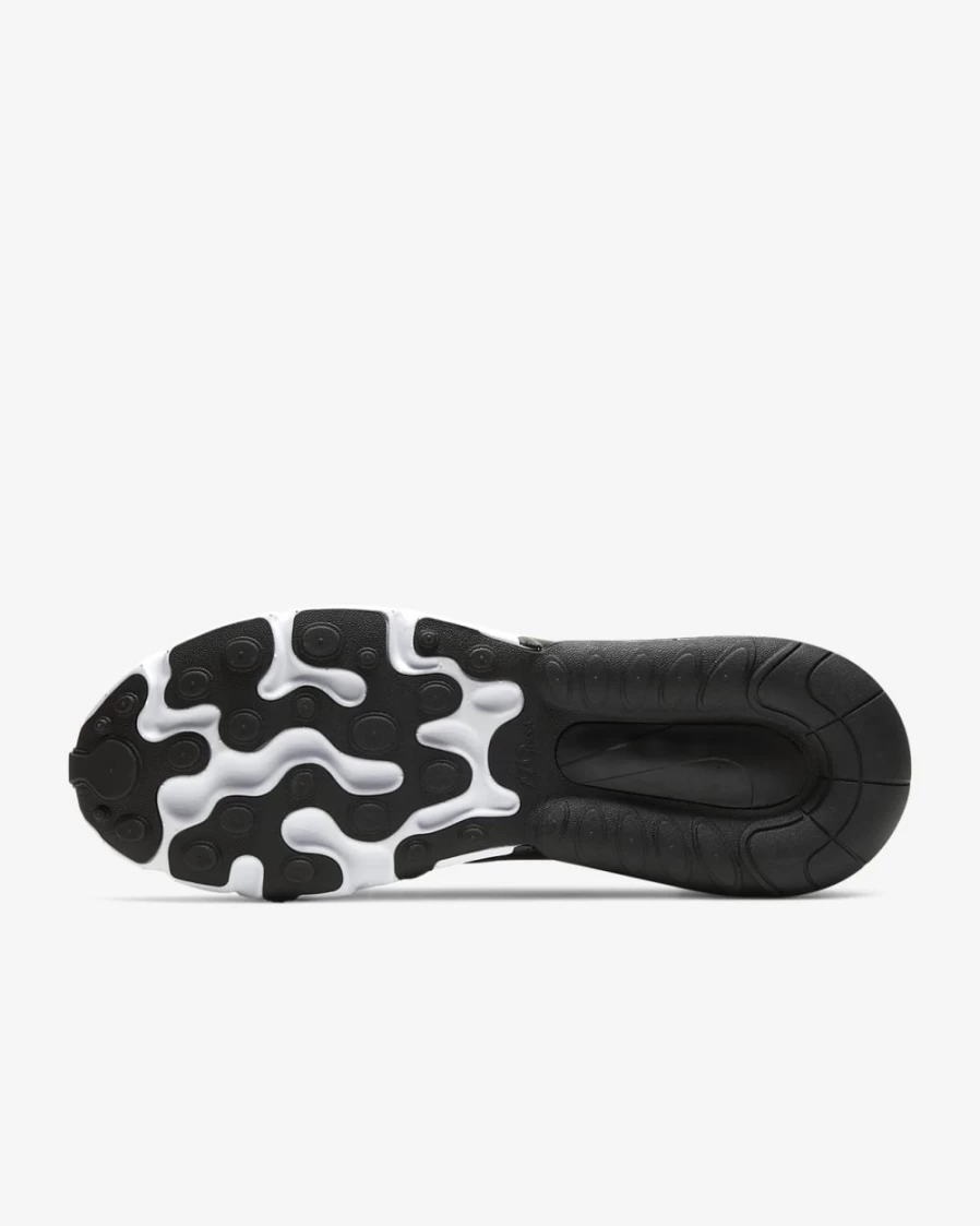 Nike Air Max 270 React Men's Running Shoes - Black/Black/White