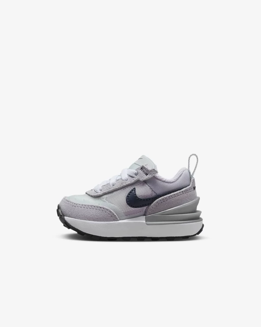 Nike Waffle One Baby Toddler Shoes for Boys & Girls - Violet Frost/Pure Platinum/Metallic Silver/Thunder Blue