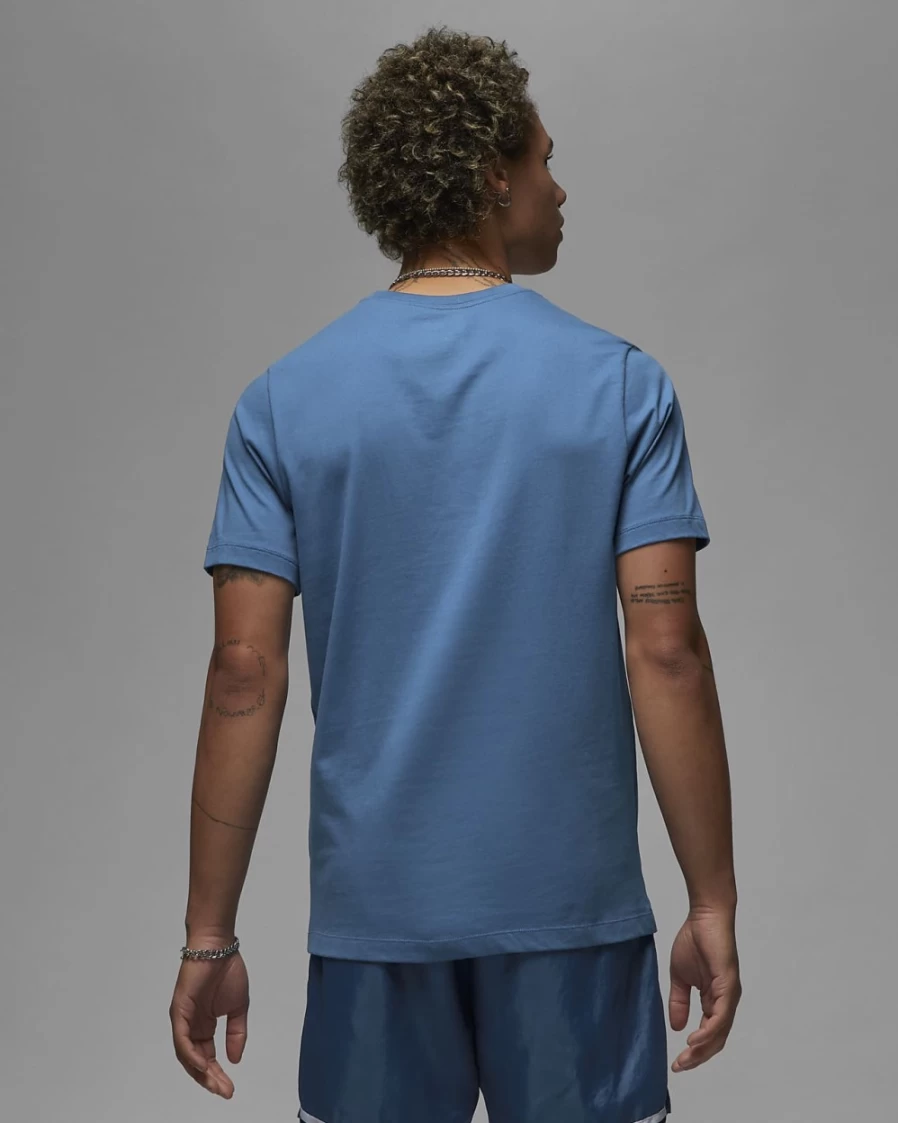 Nike Jordan Essentials Men's T-Shirt - True Blue/Sail, Comfortable Cotton Tee for Men
