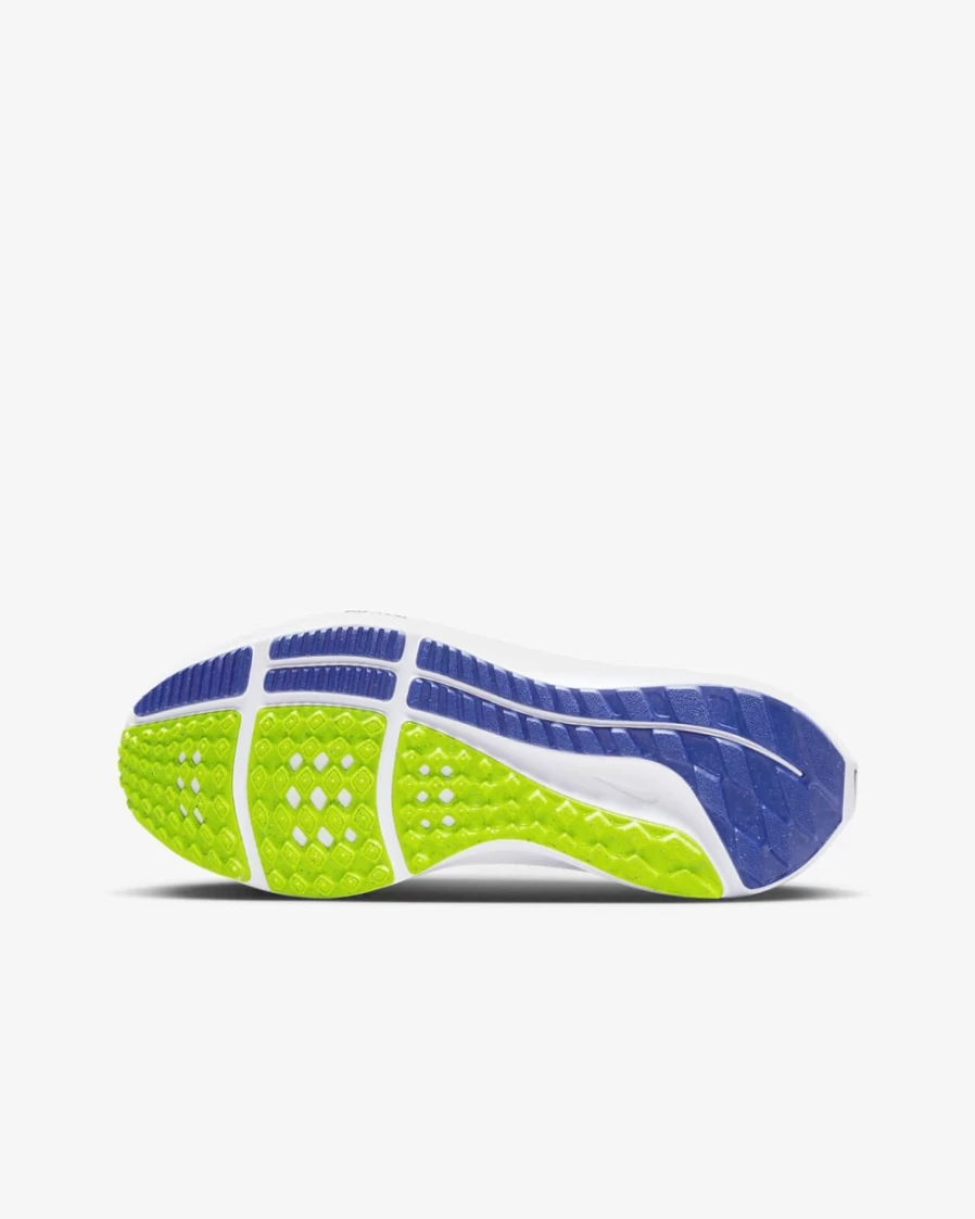 Nike Air Zoom Pegasus 39 Kids' Running Shoes - White/Volt/Racer Blue/Black for Boys & Girls