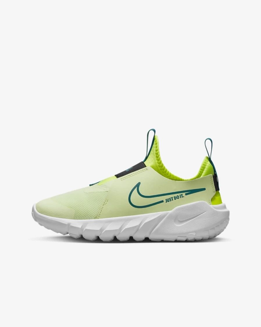 Nike Flex Runner 2 Big Kids' Road Running Shoes for Boys & Girls - Barely Volt/Volt/Black/Bright Spruce