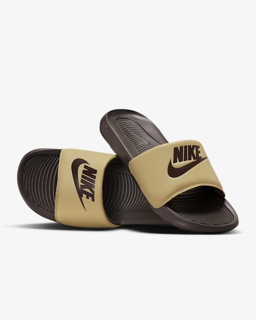 Nike Victori One Men's Slides - Wheat Grass/Baroque Brown - Comfortable Athletic Sandals for Men