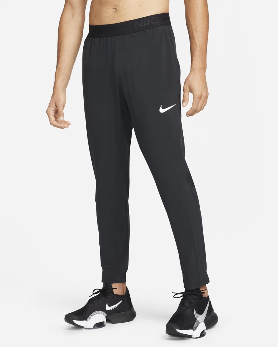 Nike Pro Dri-FIT Vent Max Men's Training Pants - Black/White, Moisture-Wicking & Breathable Workout Pants for Men