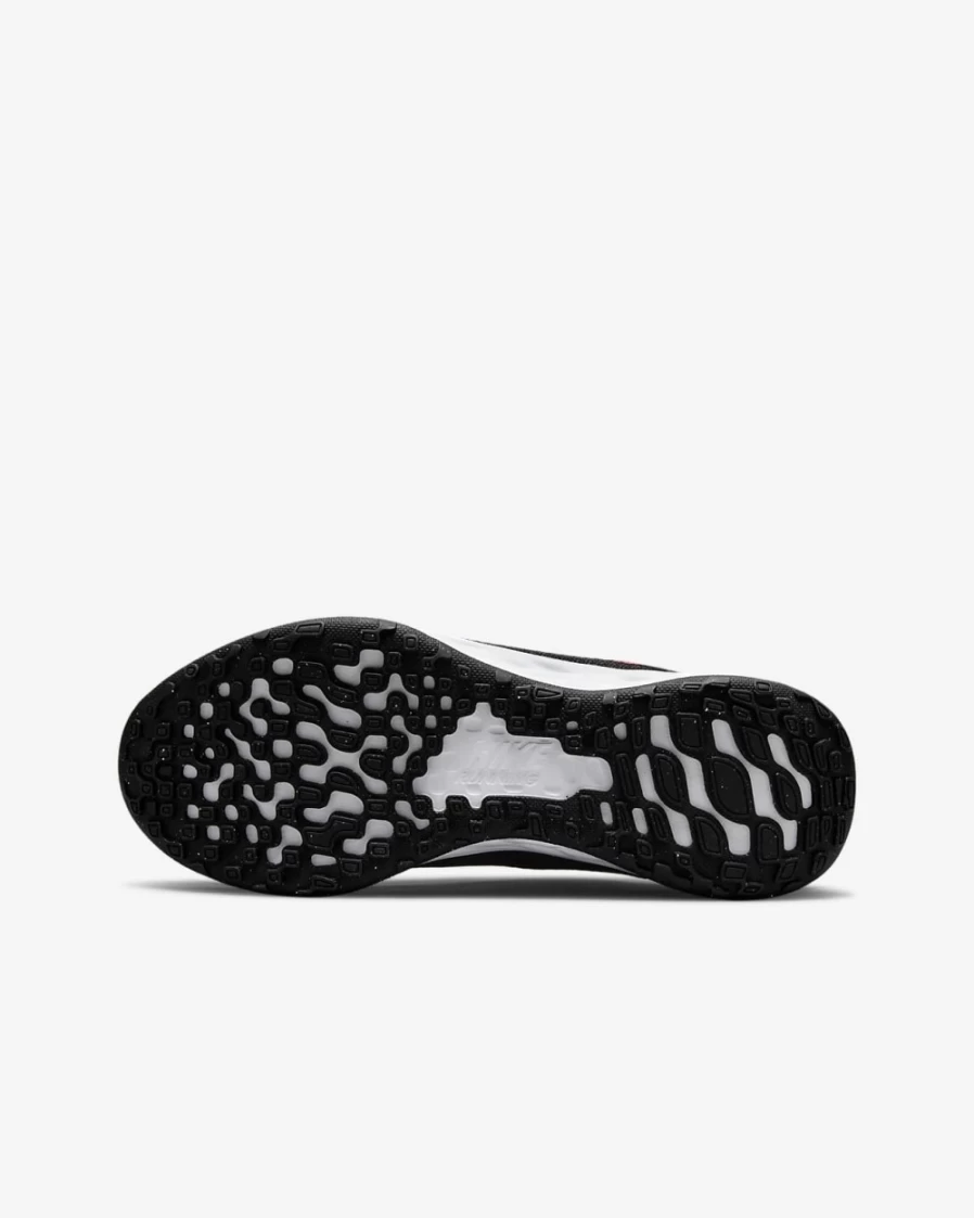 Nike Revolution 6 Big Kids' Road Running Shoes for Boys & Girls - Black/Pink Foam/Hyper Pink