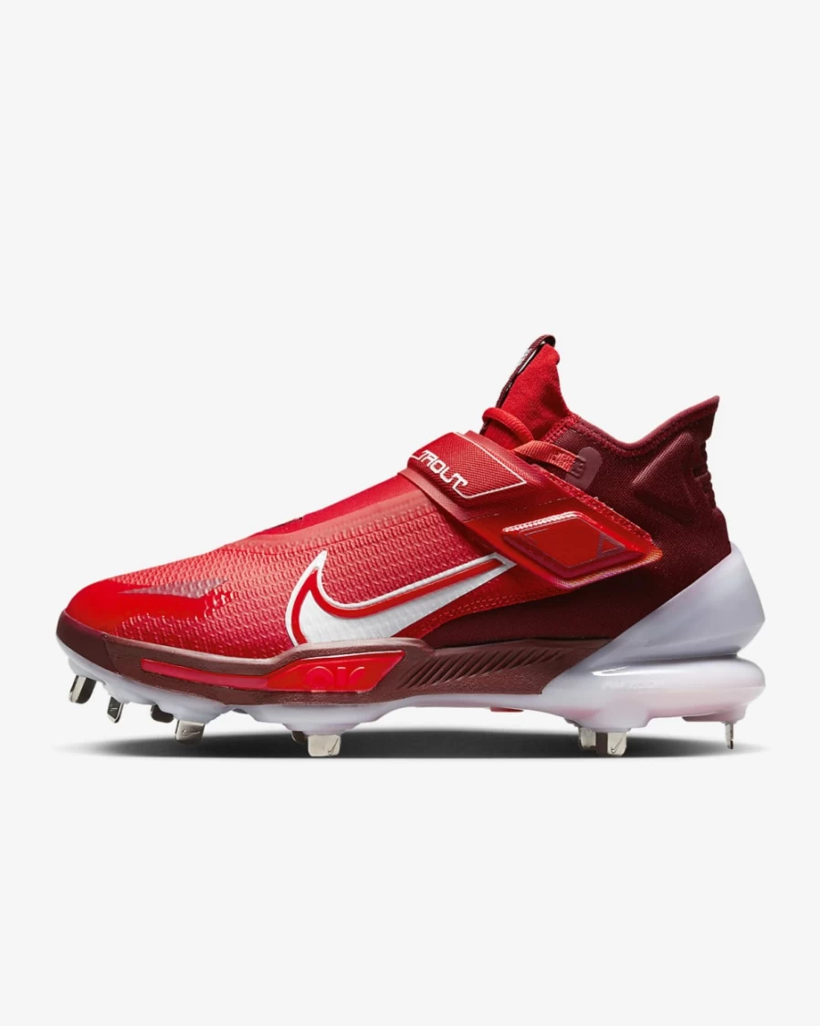 Nike Force Zoom Trout 8 Elite Men's Baseball Cleats - University Red/Team Red/Habanero Red/White