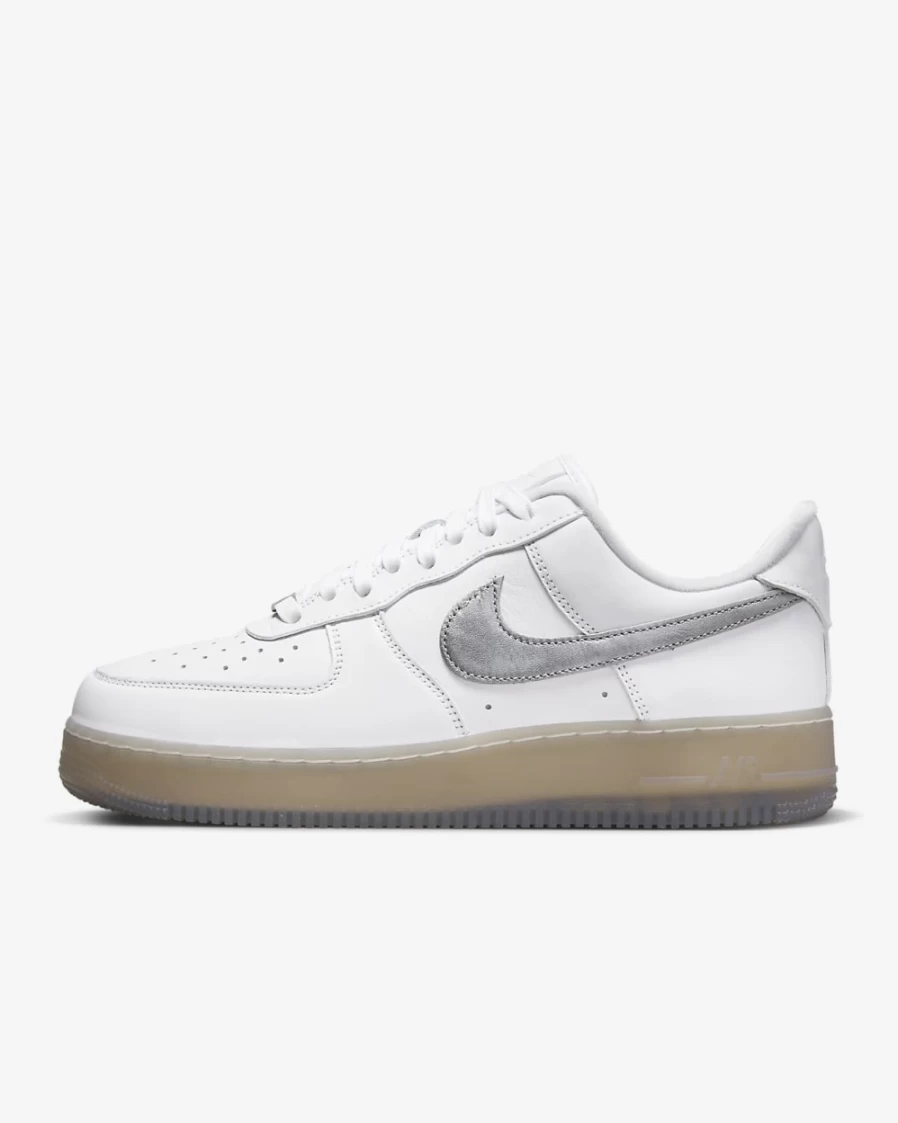 Nike Air Force 1 '07 Premium Men's Shoes - White/Hyper Pink/Metallic Silver