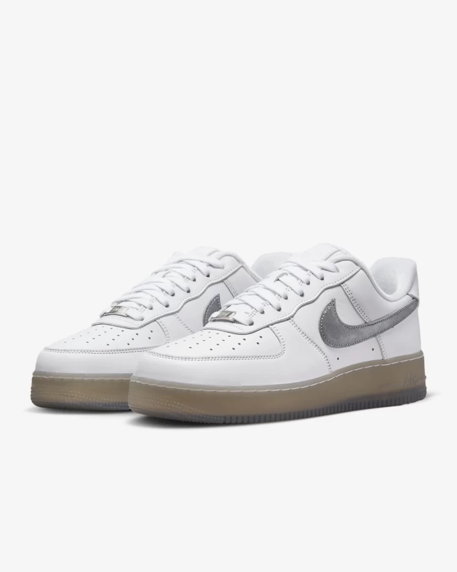 Nike Air Force 1 '07 Premium Men's Shoes - White/Hyper Pink/Metallic Silver
