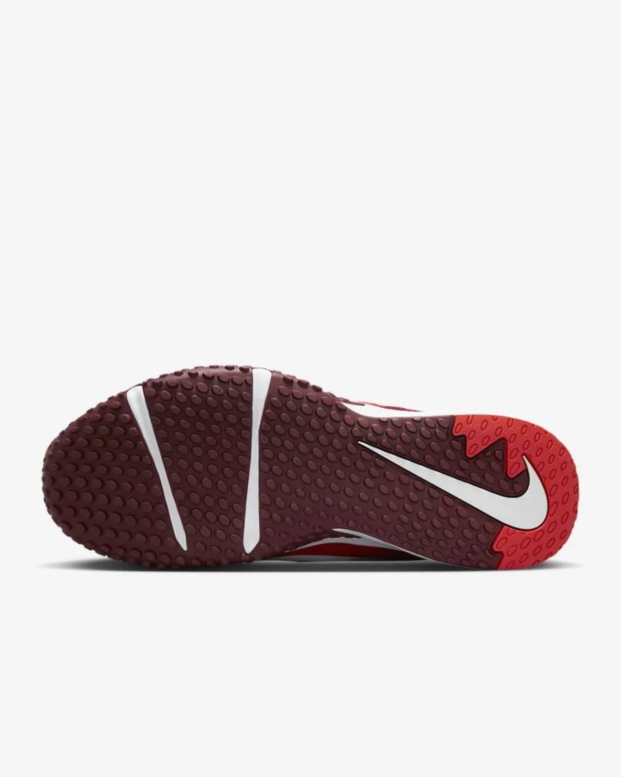 Nike Alpha Huarache Varsity 4 Turf Baseball Shoes for Men - University Red/Team Red/Habanero Red/White