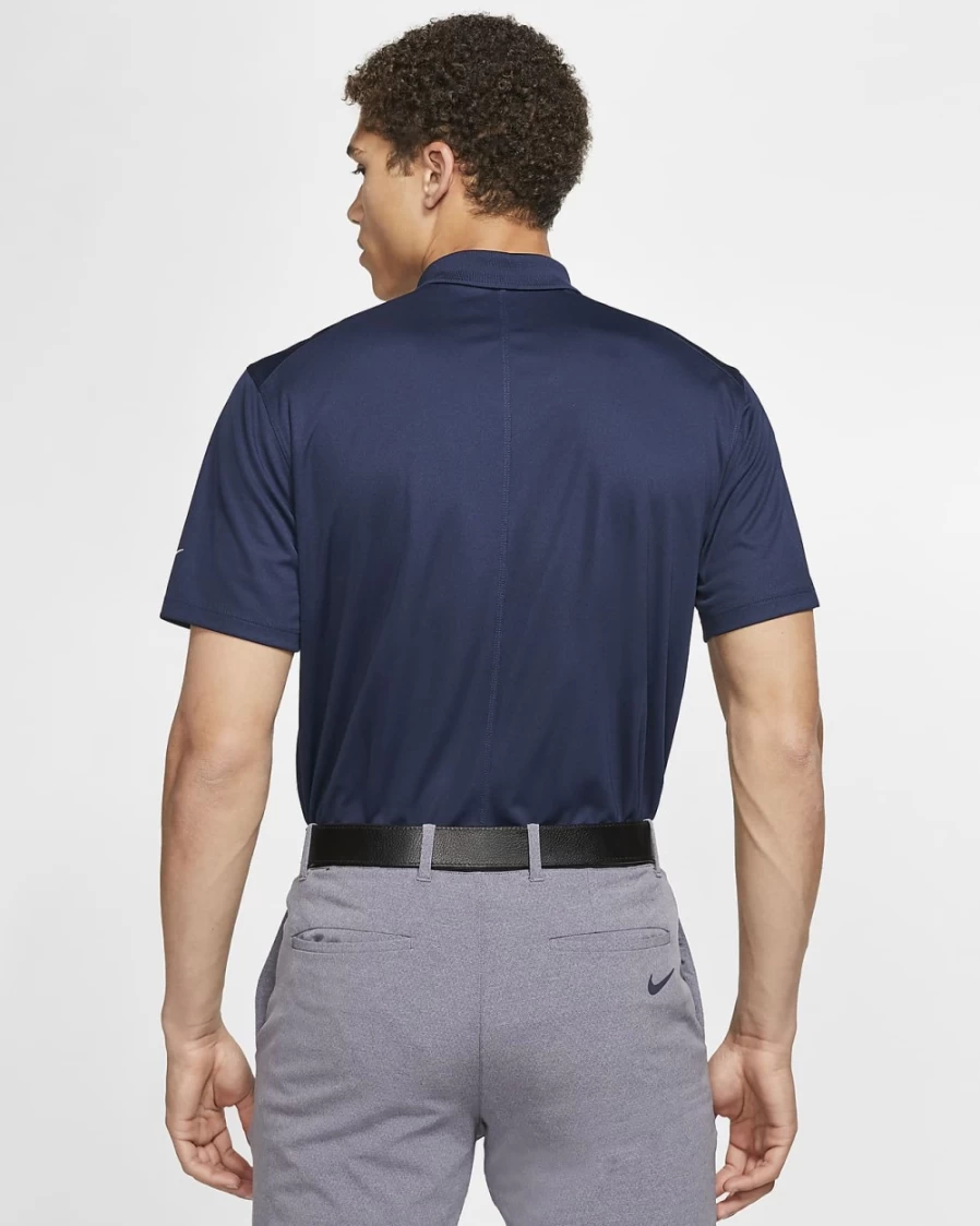 Nike Dri-FIT Victory Men's Golf Polo Shirt - College Navy/White, Moisture-Wicking, Comfortable Fit