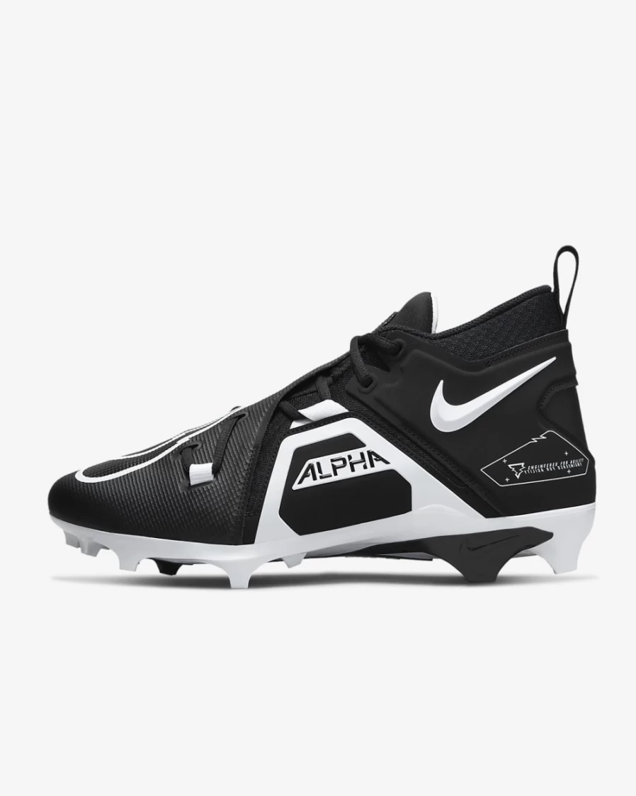 Nike Alpha Menace Pro 3 Men's Football Cleats - Black/White for Men
