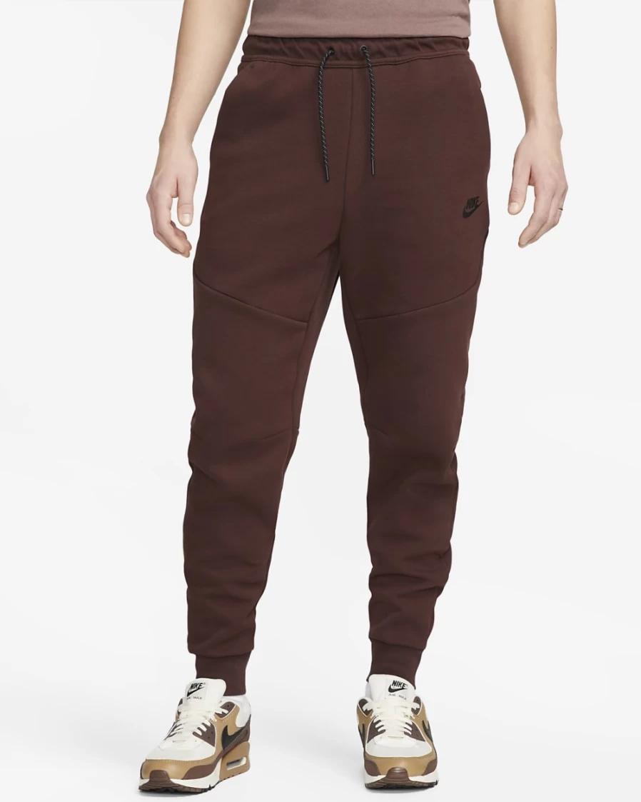 Nike Men's Tech Fleece Joggers in Earth/Black - Comfortable Sportswear Pants