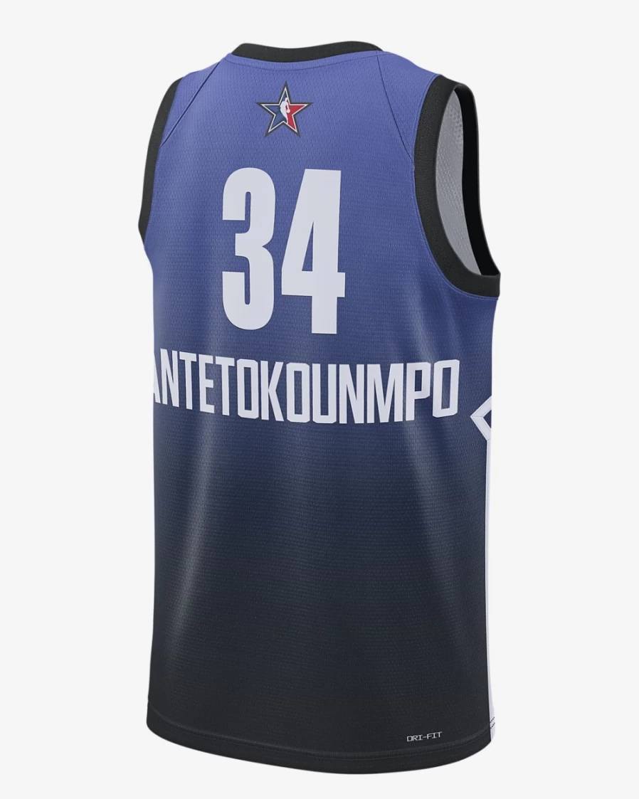 Nike Giannis Antetokounmpo 2023 NBA All-Star Swingman Jersey - Sapphire, Men's Dri-FIT Basketball Jersey