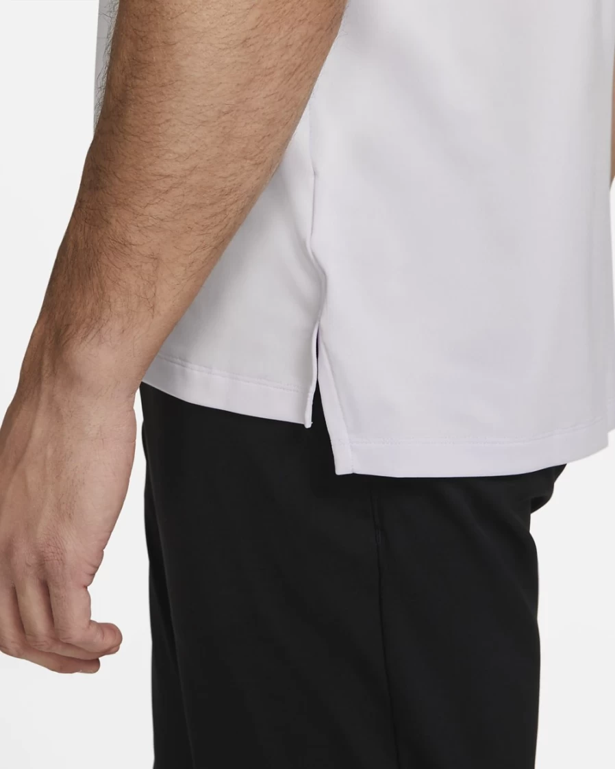 Nike Men's Dri-FIT Vapor Printed Golf Polo Shirt - Barely Grape/Black, Moisture-Wicking Performance Top