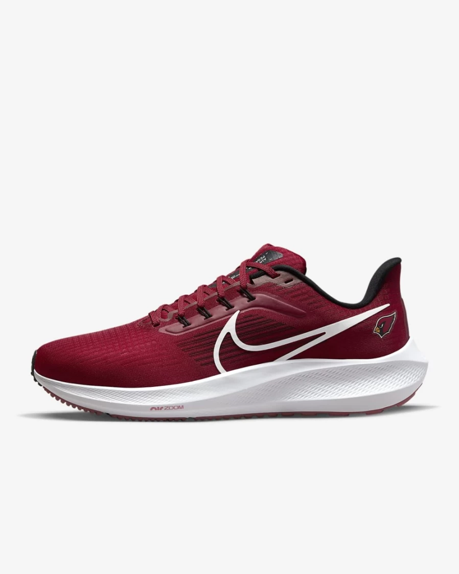 Nike Pegasus 39 Men's Road Running Shoes - NFL Arizona Cardinals Edition in Tough Red/Black/White