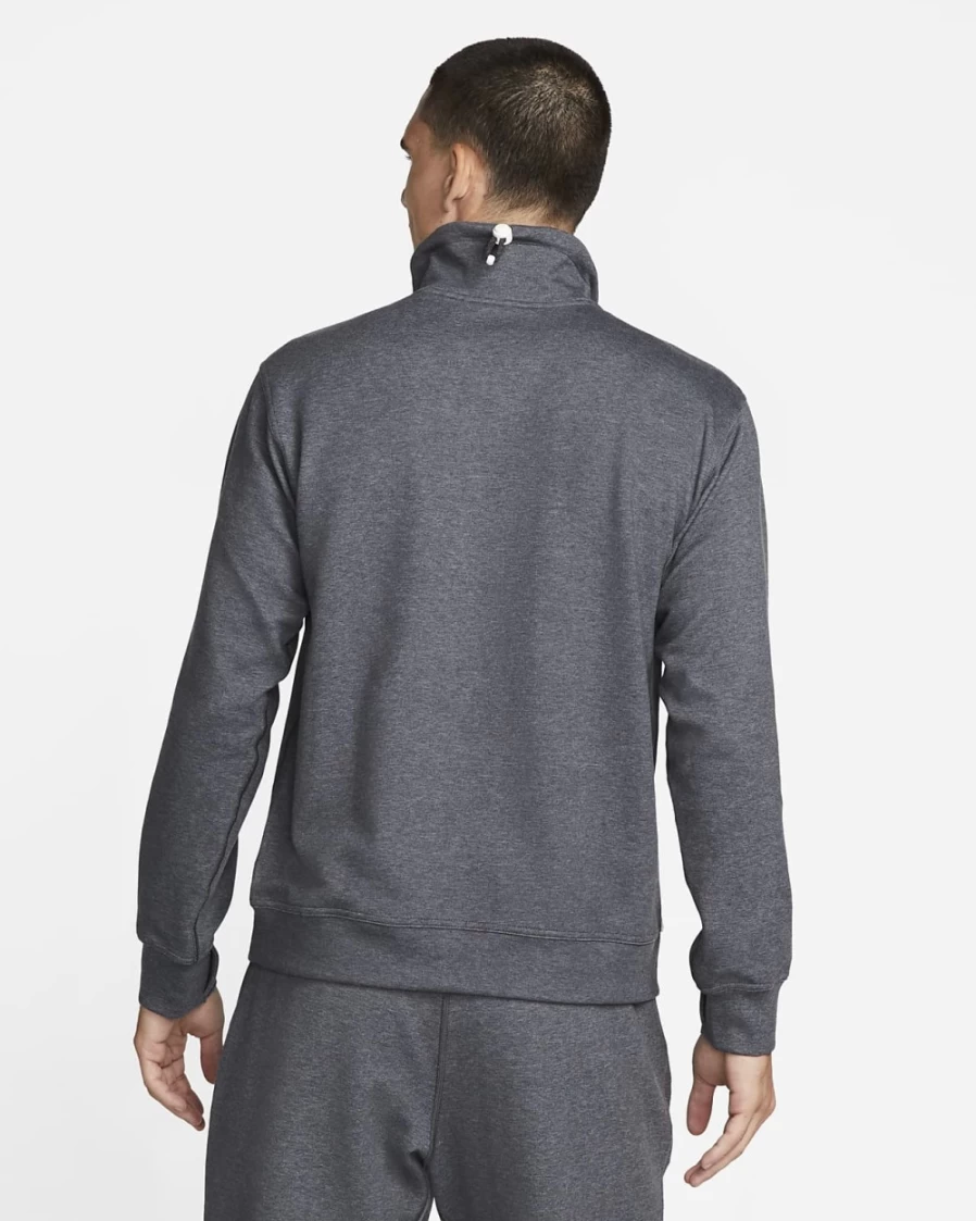 Nike Men's Dri-FIT Yoga Restore 1/4-Zip Top - Black/Pure - Moisture-Wicking Workout Shirt
