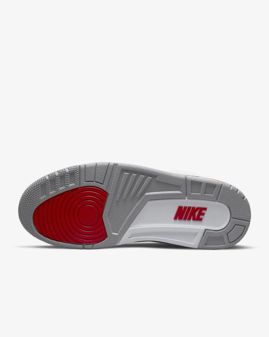 Nike Air Jordan 3 Retro Men's Basketball Shoes - White/Black/Cement Grey/Fire Red