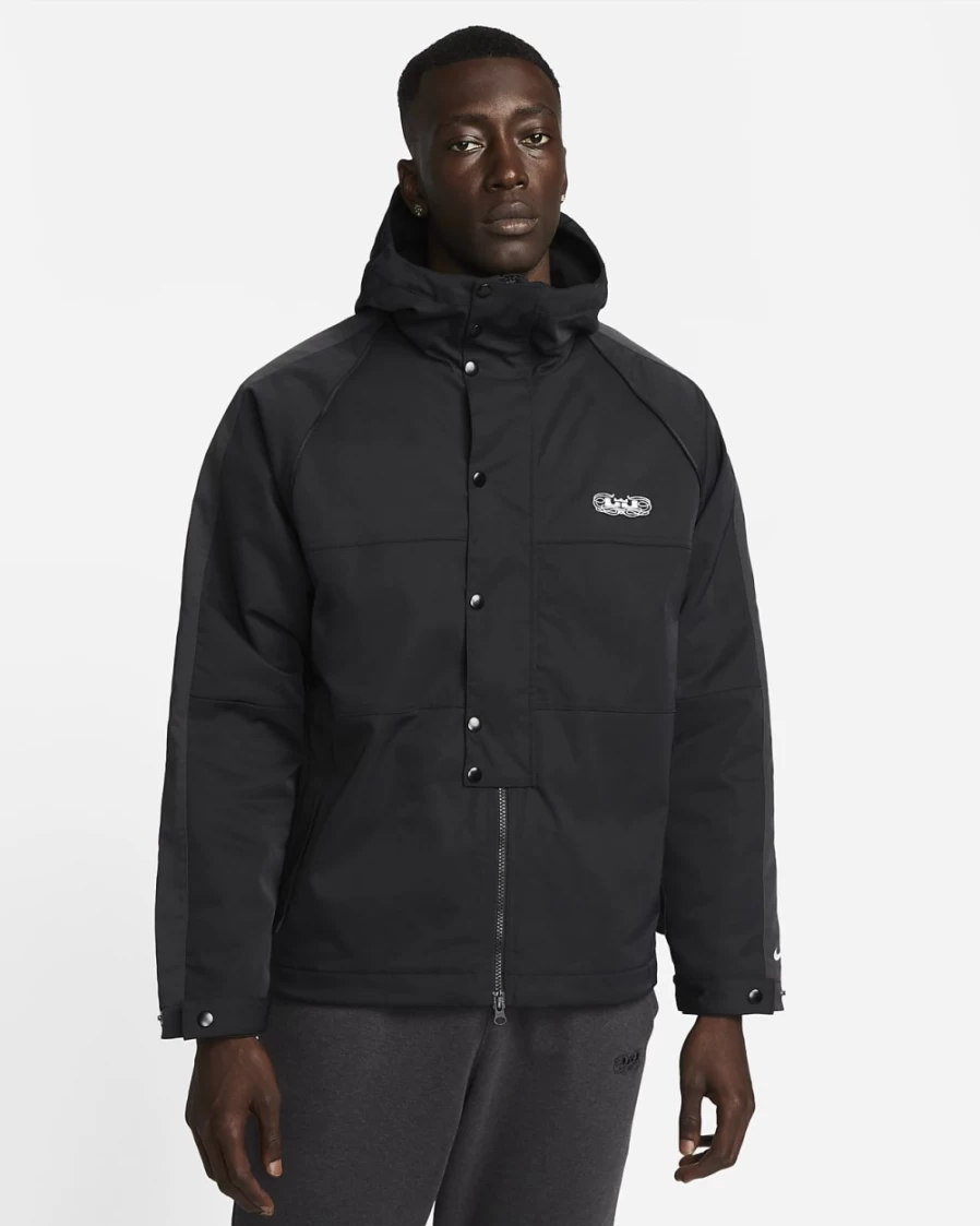 Nike LeBron James Men's Black & White Premium Utility Basketball Jacket