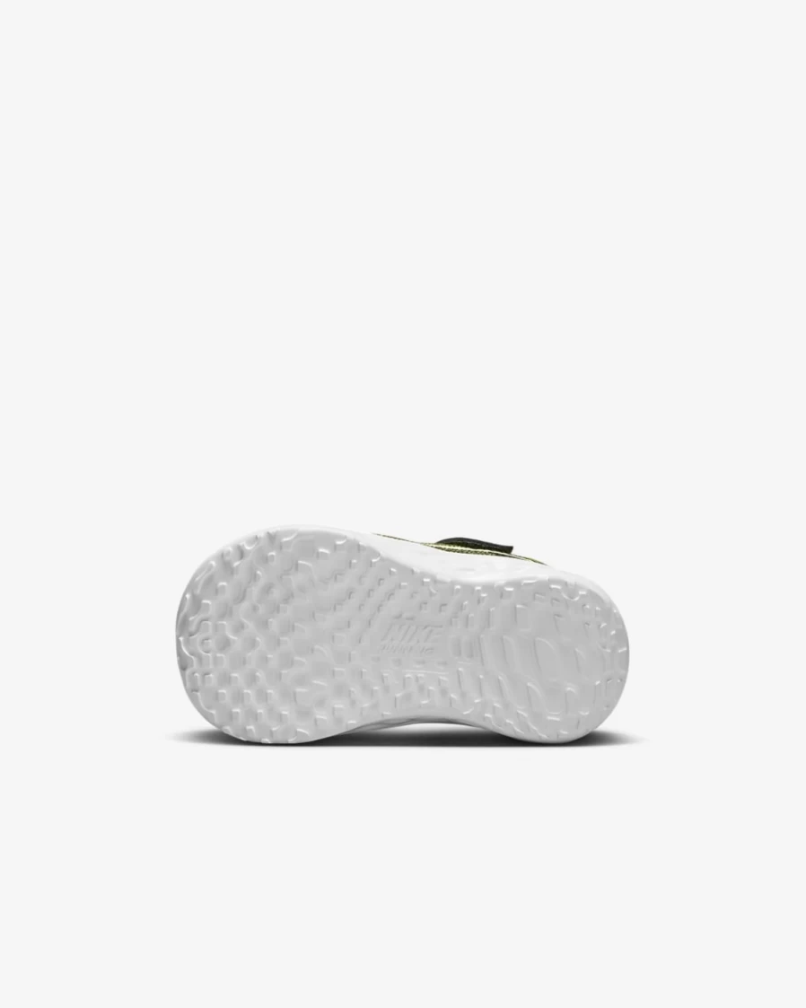 Nike Revolution 6 Baby Toddler Shoes for Boys & Girls - Rough Green/Black/Orange/Volt