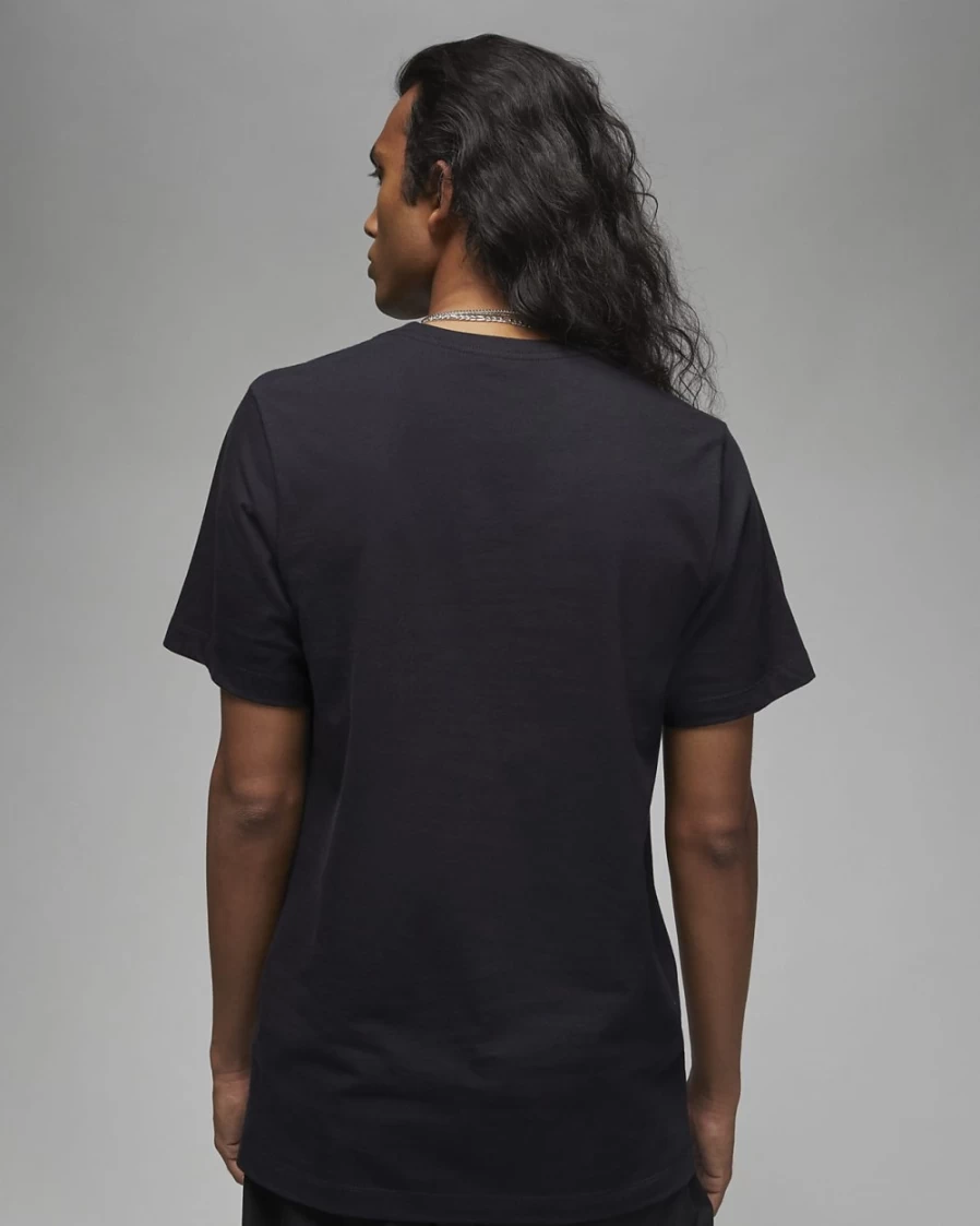 Nike Jordan Men's T-Shirt - Black/University Red/White - Los Angeles Themed Basketball Tee