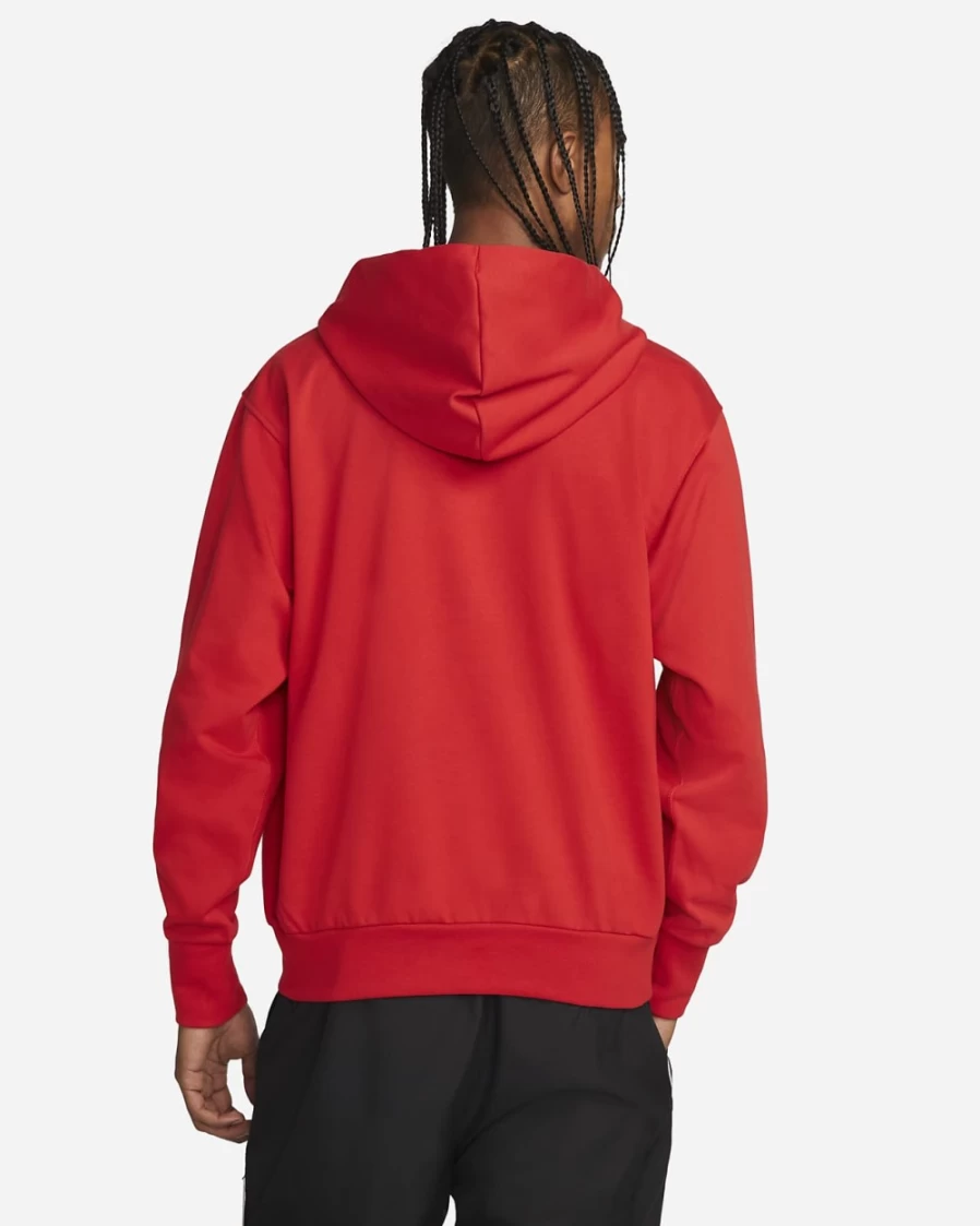 Nike Dri-FIT Men's Basketball Hoodie - University Red/Pale Ivory Pullover Sweatshirt