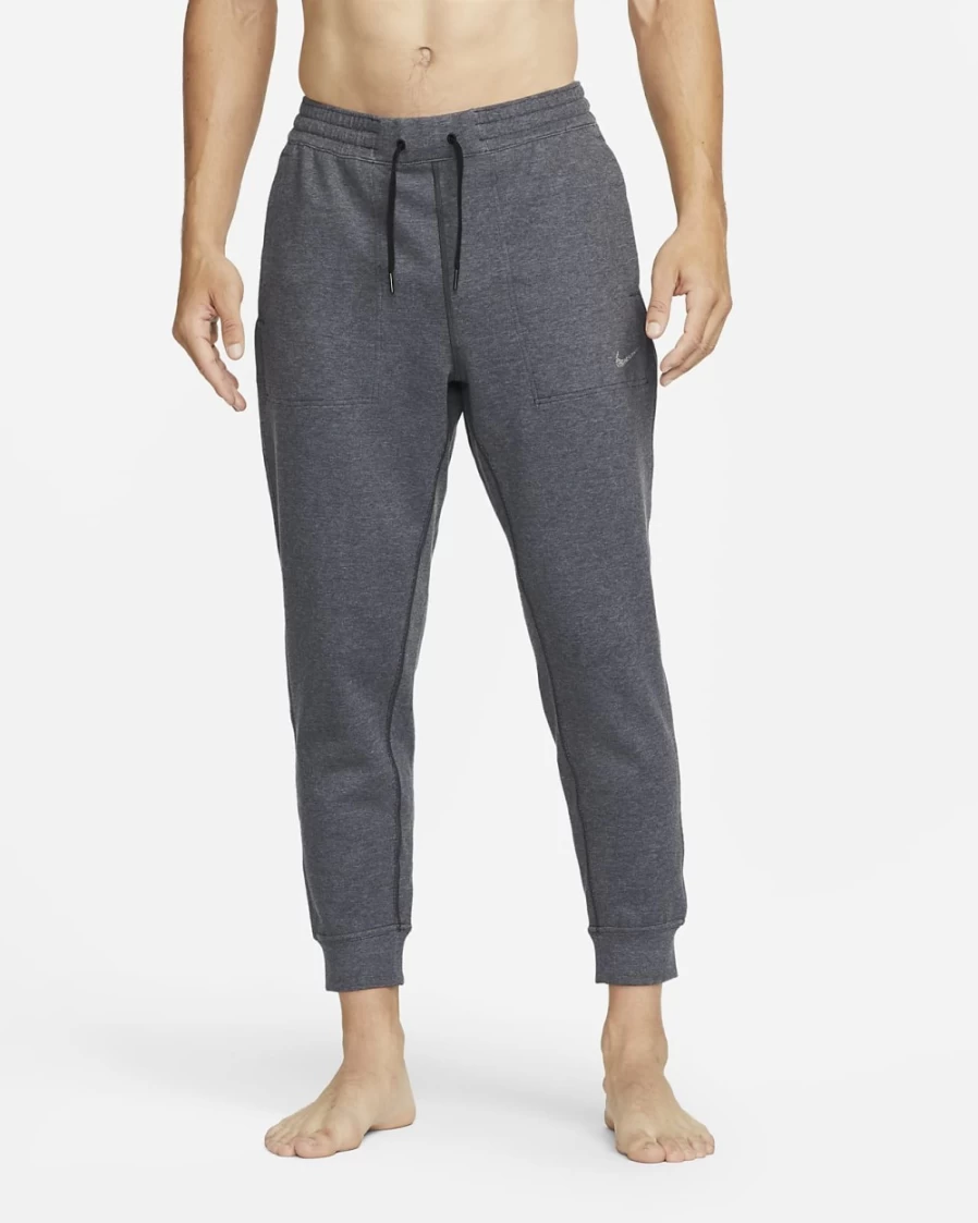 Nike Dri-FIT Men's Yoga Fleece Pants - Black/Pure