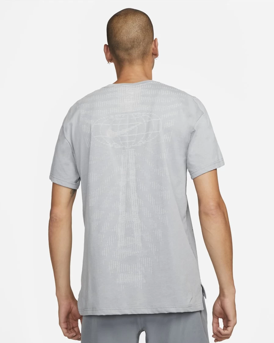 Nike Pro Dri-FIT Men's Training Short-Sleeve T-Shirt - Particle Grey/Black - Moisture-Wicking Performance Top