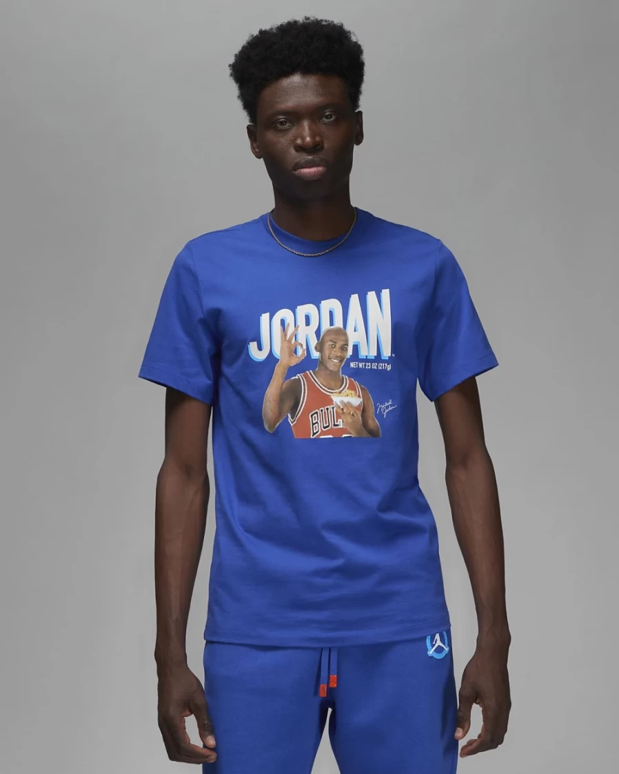 Nike Jordan Flight MVP Men's T-Shirt - Game Royal/Phantom Graphic Tee