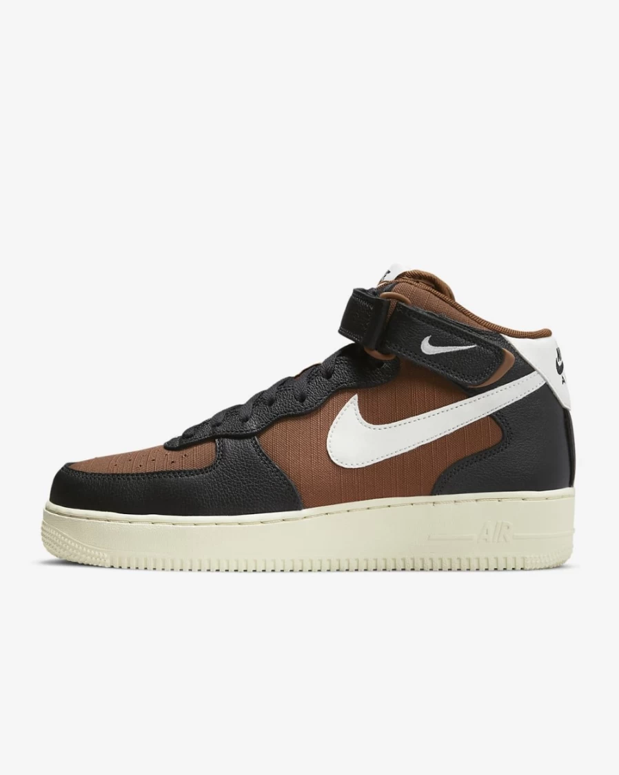 Nike Air Force 1 Mid '07 LX Men's Shoes - Off Noir/Pecan/Alpha Orange/Sail