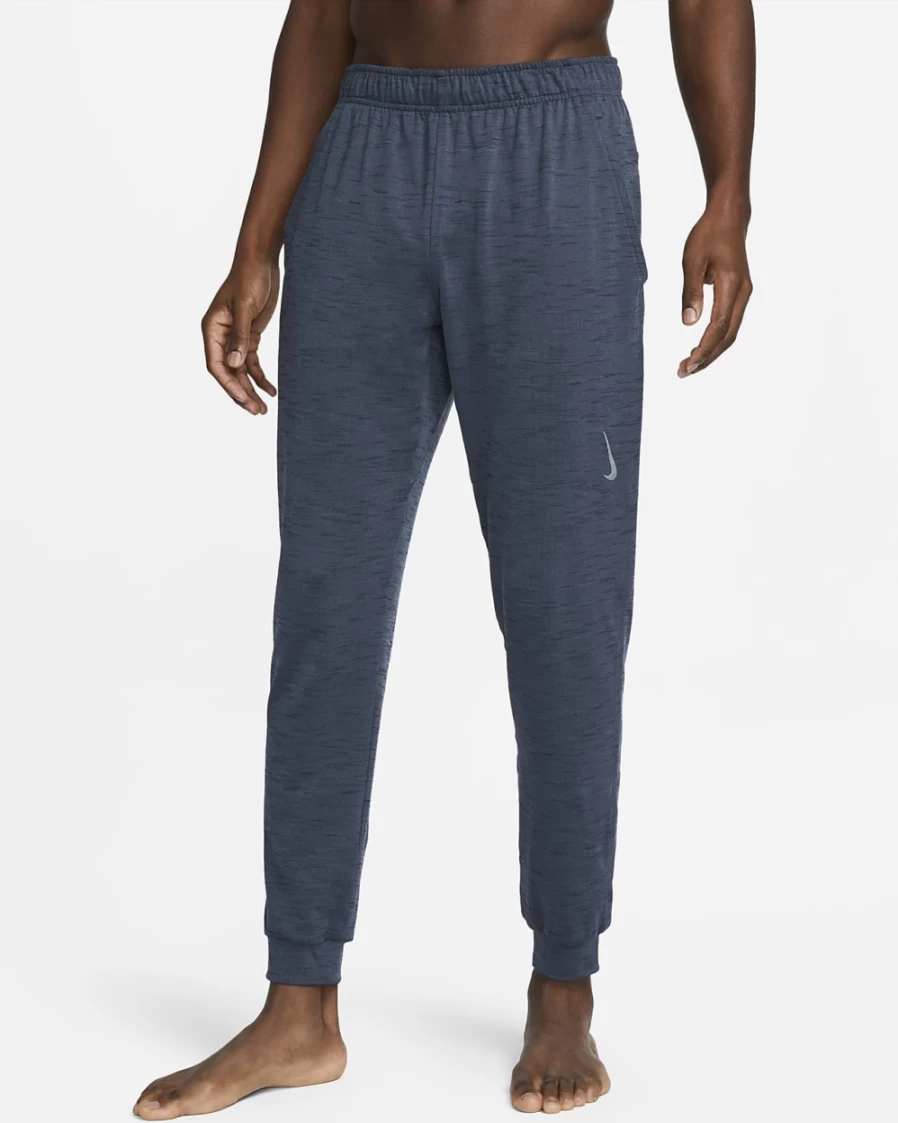 Nike Dri-FIT Yoga Pants for Men - Diffused Blue/Obsidian, Breathable & Comfortable Workout Trousers