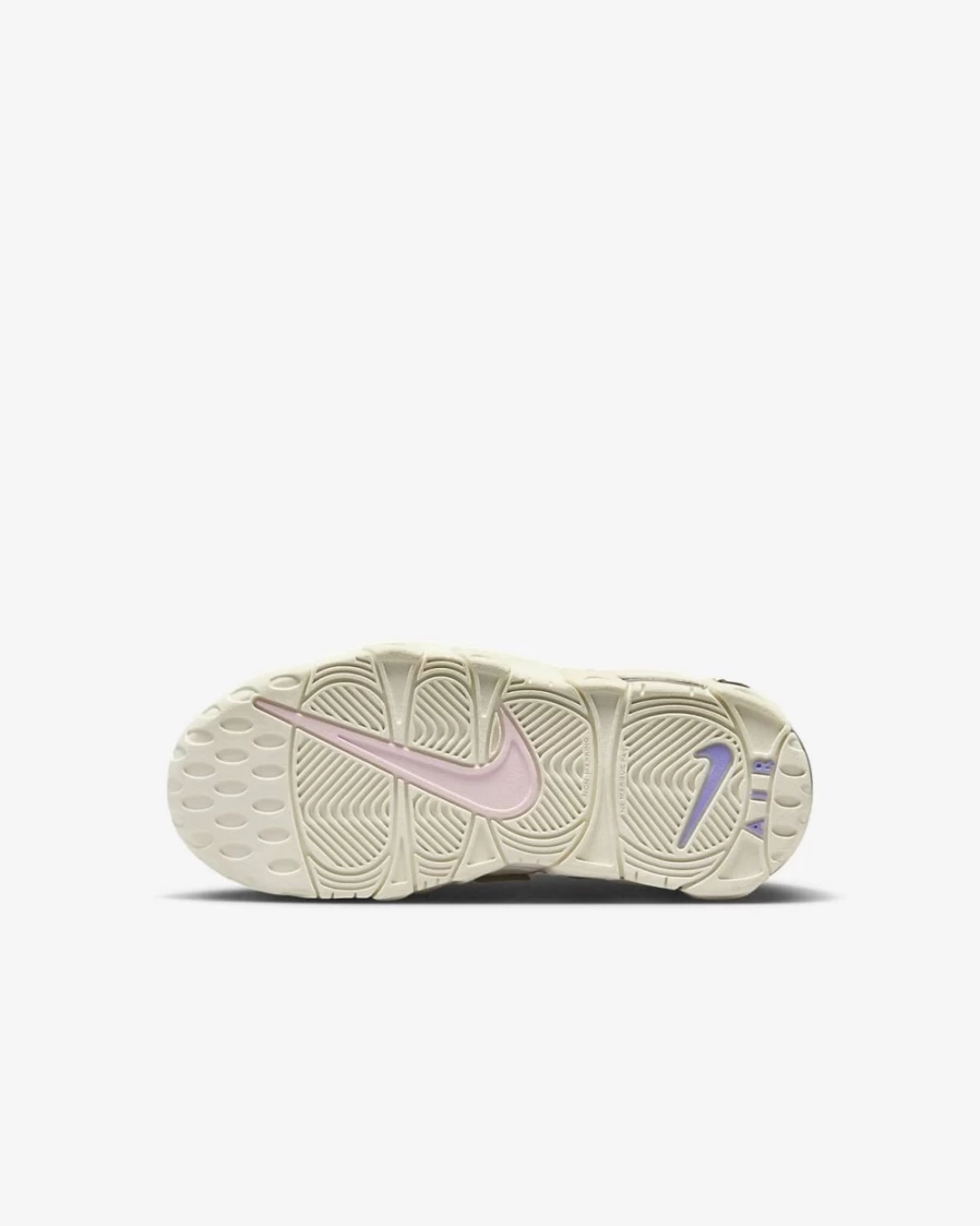 Nike Air More Uptempo Kids' Shoes for Boys & Girls - Sail/Light Thistle/Pink Foam/Black