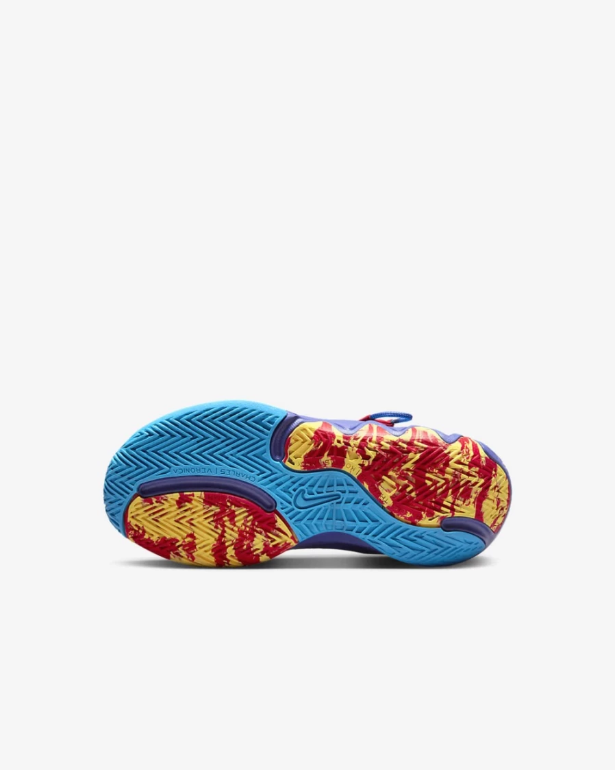 Nike Giannis Immortality 2 Kids' Basketball Shoes - Lapis/Laser Blue/University Red/Yellow Strike - Unisex Boys Girls