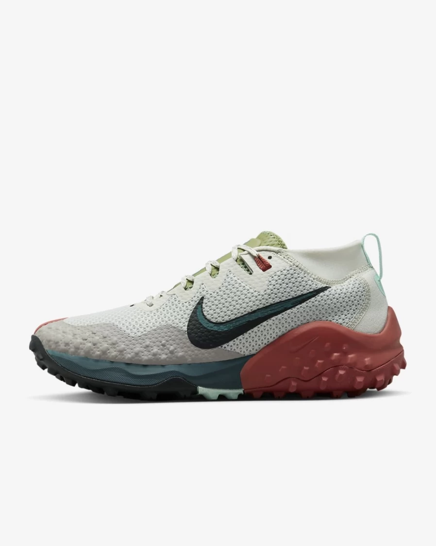 Nike Wildhorse 7 Men's Light Bone Trail Running Shoes - Cobblestone/Mineral Slate/Black Design