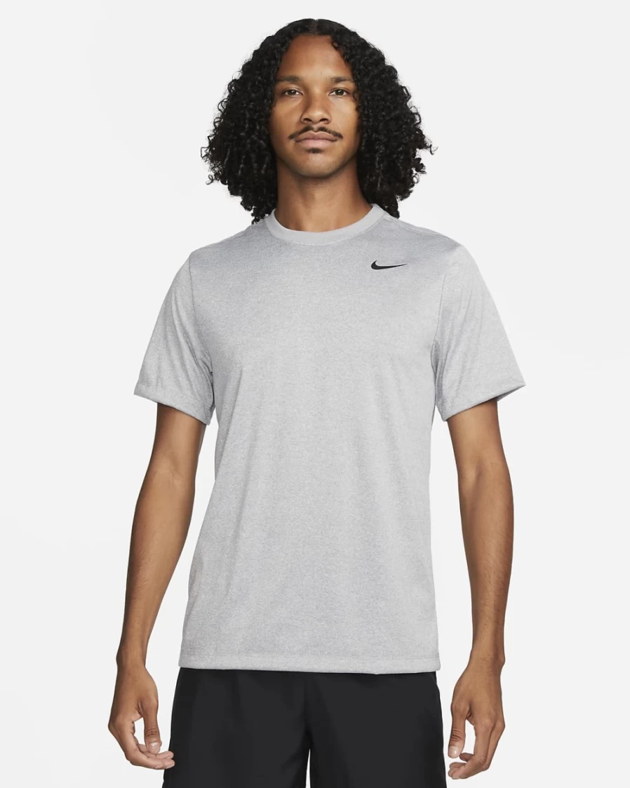 Nike Dri-FIT Legend Men's Training T-Shirt - Moisture-Wicking Workout Top in Tumbled Grey, Flat Silver, Heather, Black