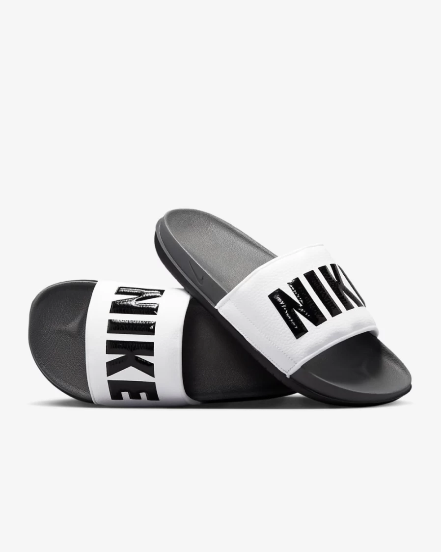 Nike Offcourt Men's Slides - Dark Grey/White/Black Athletic Sandals for Men